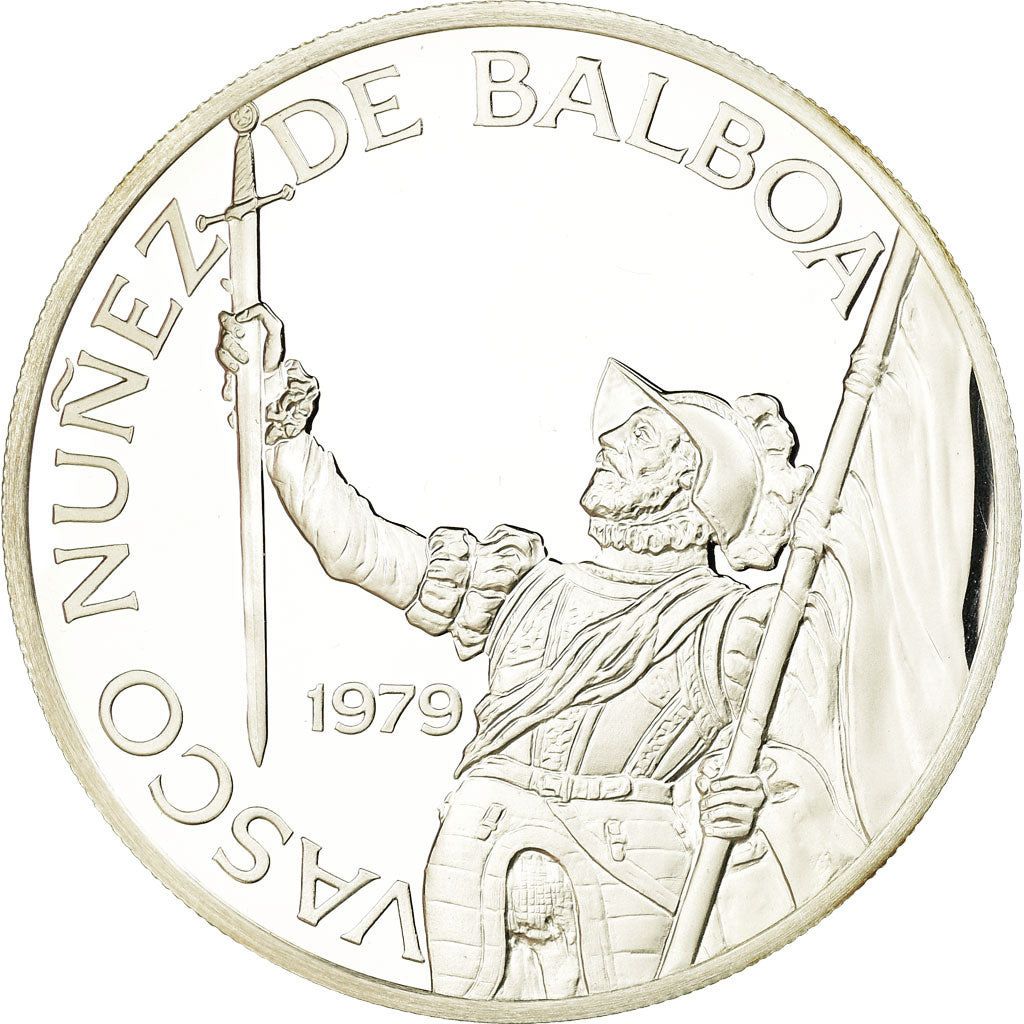 Moneda, Panamá, 20 Balboas, 1979, U.S. Mint, Proof, FDC, Plata, KM:44