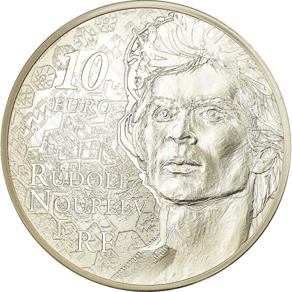 Frankreich, 10 Euro, Rudolf Noureev, 2013, BE, STGL, Silber, Gadoury:EU596