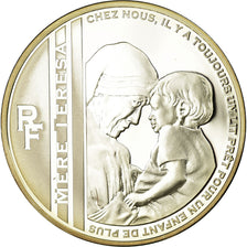 France, 10 Euro, Mère Teresa et Jean-Paul II, 2010, BE, MS(65-70), Silver