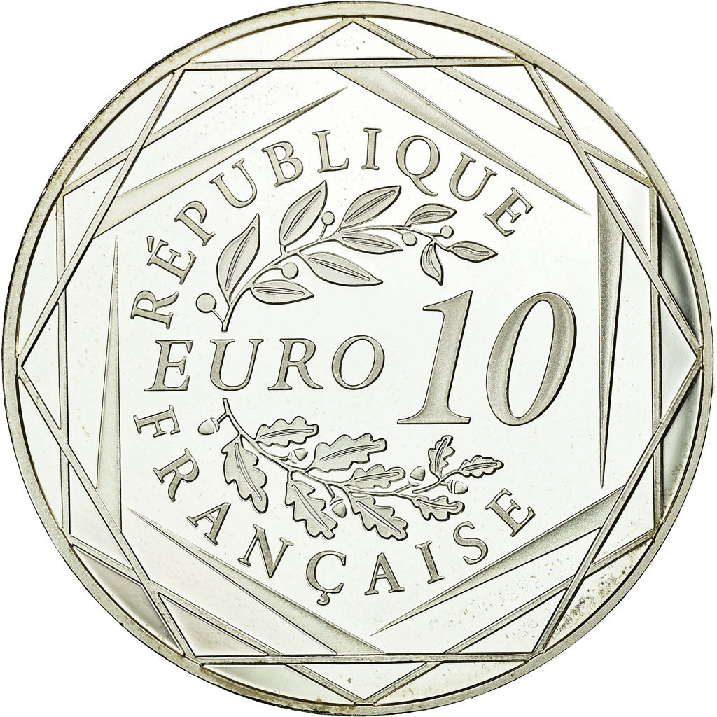 France, 10 Euro, Coq, 2015, BE, MS(65-70), Silver, Gadoury:EU728