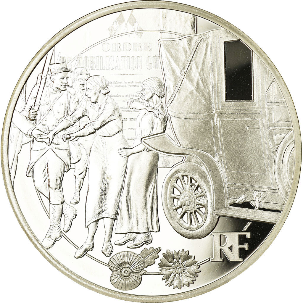 France, 10 Euro, La grande guerre  1914-2014, 2014, BE, MS(65-70), Silver