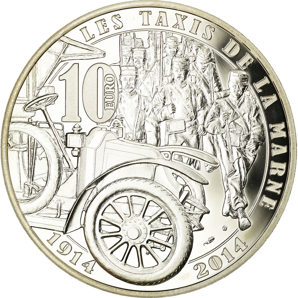 France, 10 Euro, La grande guerre  1914-2014, 2014, BE, MS(65-70), Silver