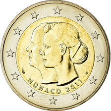 Monaco, 2 Euro, Mariage Princier, 2011, BU, MS(65-70), Bi-Metallic