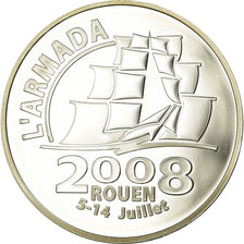 France, 1-1/2 Euro, Rouen - Armada, 2008, FDC, Argent, Gadoury:EU314, KM:1558