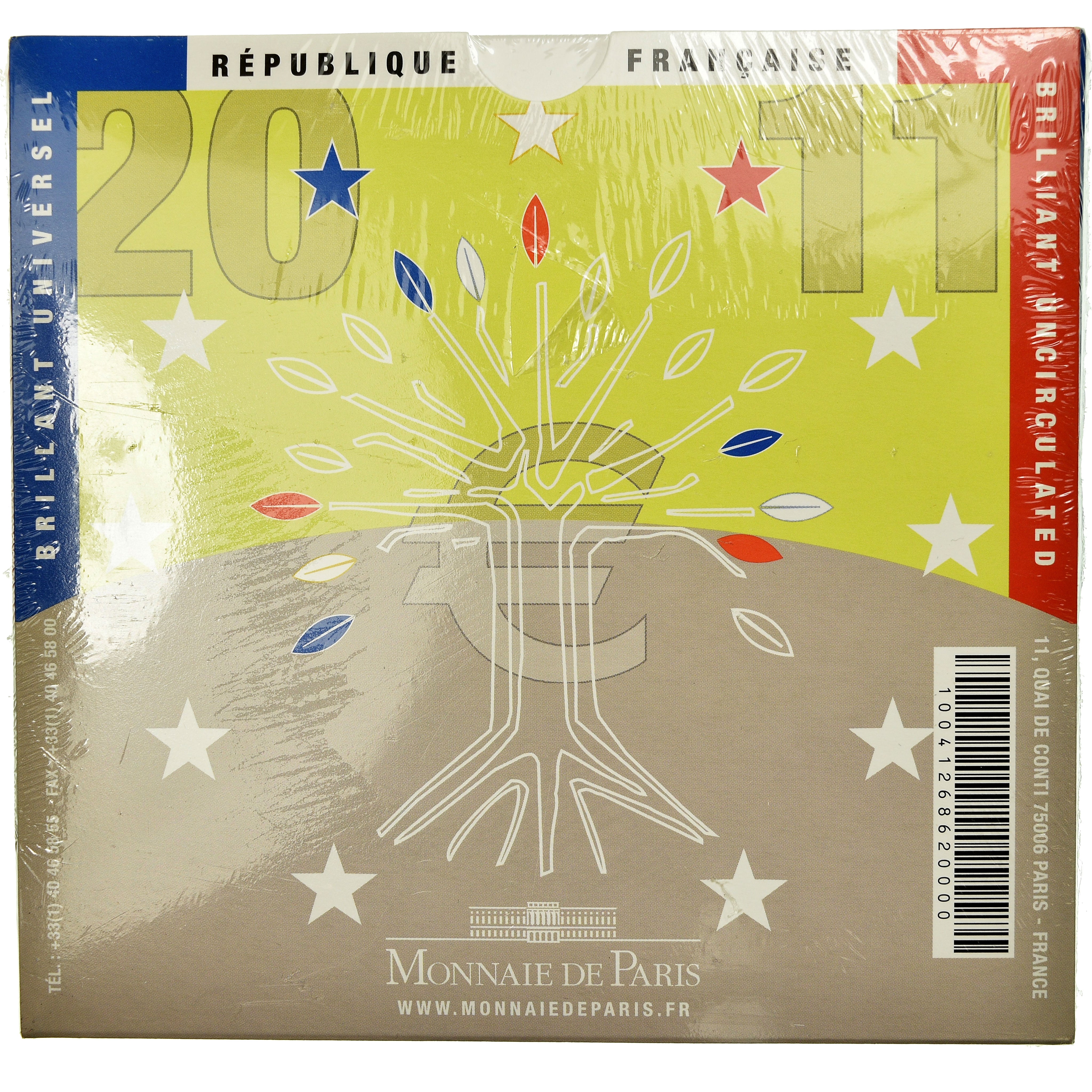 Francia, Euro-Set, 2011, FDC, N.C.