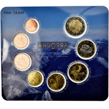 Andorra, 1 Cent to 2 Euro, 2014, MS(65-70)