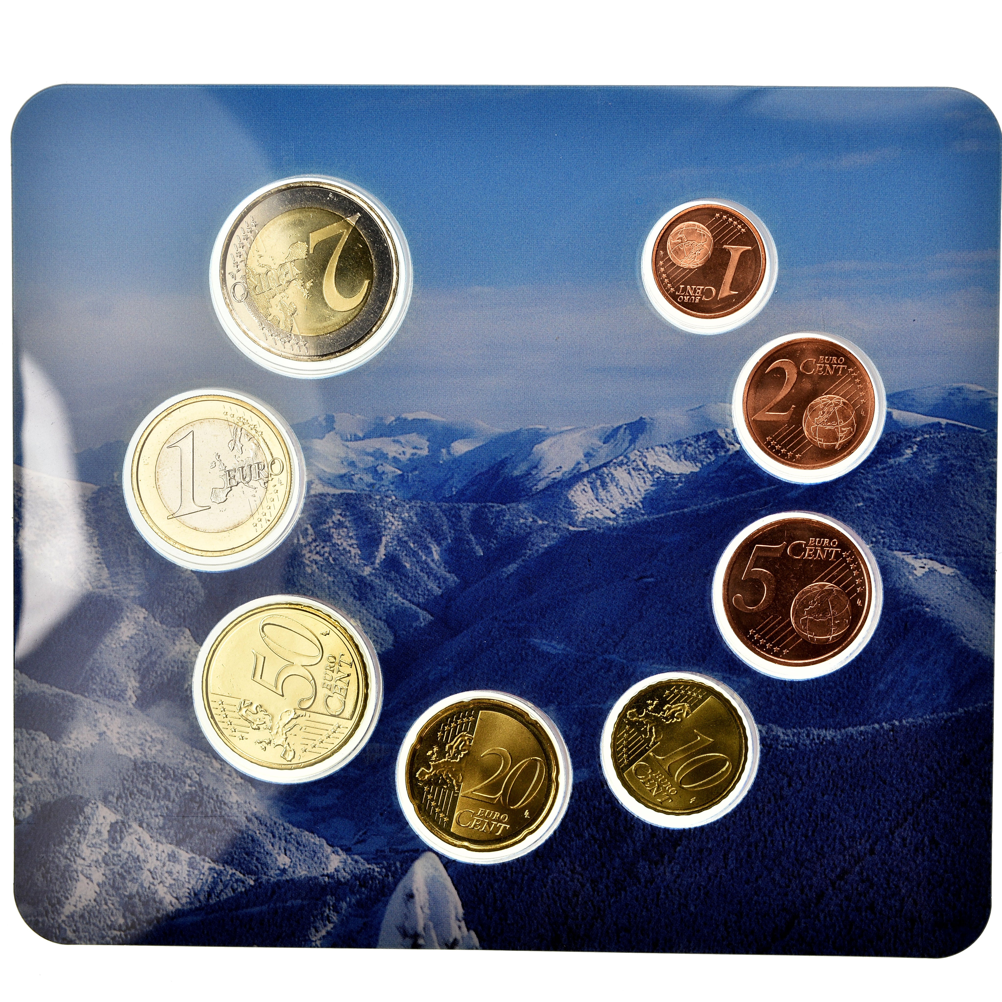 Andorra, 1 Cent to 2 Euro, 2014, MS(65-70)
