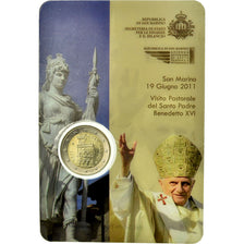 San Marino, 2 Euro, 2011, MS(65-70), Bi-Metallic, KM:486