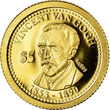 Coin, Cook Islands, 5 Dollars, 2013, Franklin Mint, Vincent Van Gogh, MS(65-70)