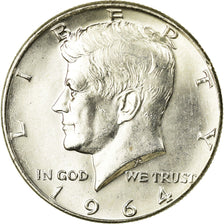 Coin, United States, Kennedy Half Dollar, Half Dollar, 1964, U.S. Mint