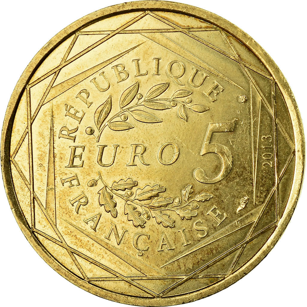 Frankrijk, 5 Euro, Egalité, 2013, FR+, Zilver