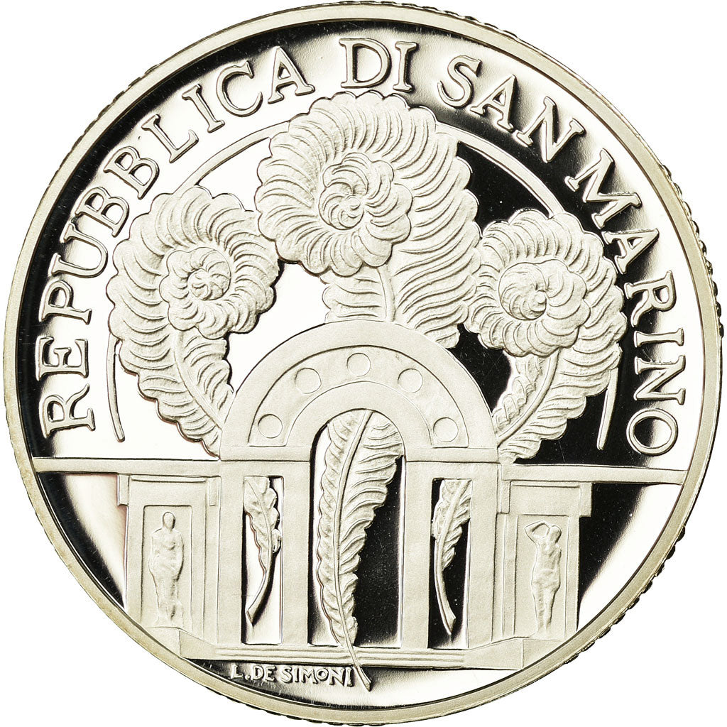 San Marino, 10 Euro, Palladio, 2008, FDC, Zilver, KM:514