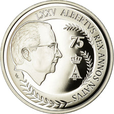 Belgium, 10 Euro, 75ème anniversaire du Roi, 2009, Proof, MS(65-70), Silver