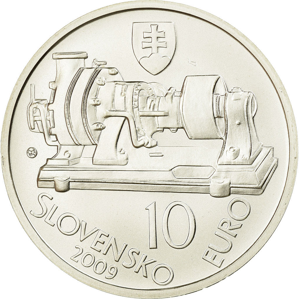 Slowakije, 10 Euro, 2009, FDC, Zilver, KM:108