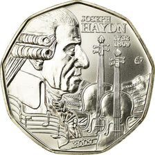 Austria, 5 Euro, Joseph Haydn, 2009, MS(65-70), Silver, KM:3170