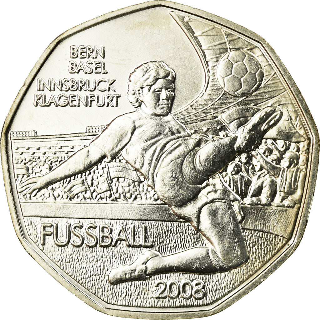 Áustria, 5 Euro, 2008, MS(65-70), Prata, KM:3164