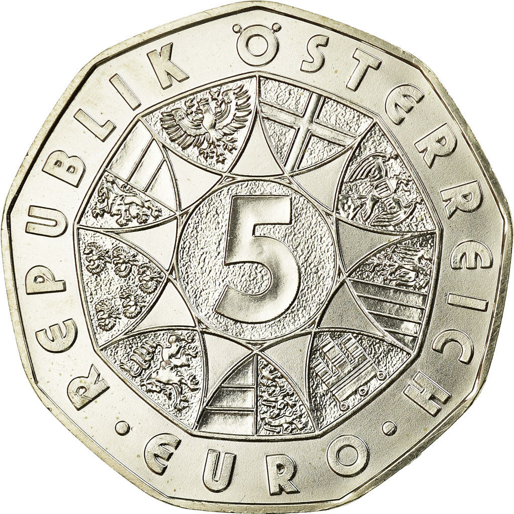 Austria, 5 Euro, 2010, Vienna, MS(65-70), Srebro, KM:3193