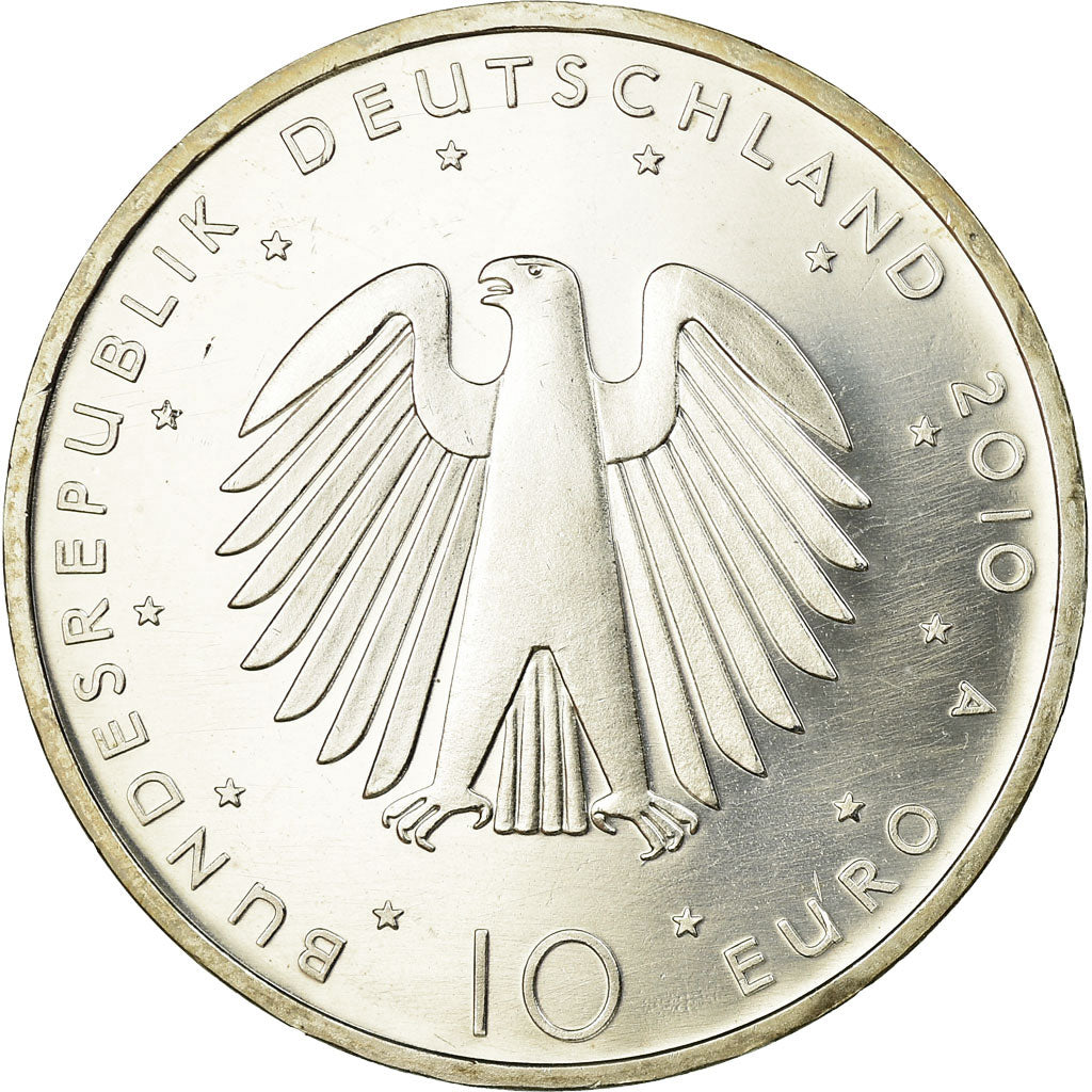 Bundesrepublik Deutschland, 10 Euro, 2010, STGL, Silber, KM:290