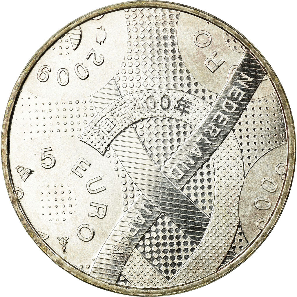 Netherlands, 5 Euro, 2009, VF(30-35), Silver Plated Copper, KM:287a