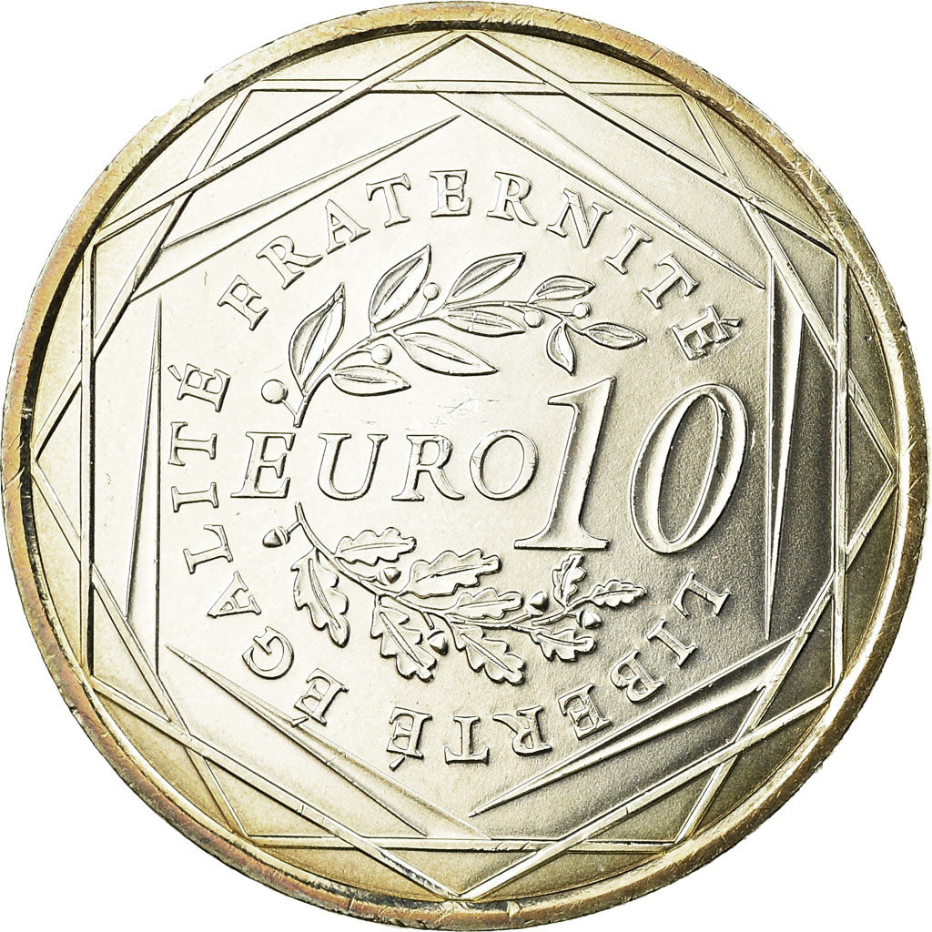 France, 10 Euro, 2009, AU(55-58), Silver, KM:1580