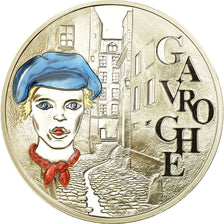 France, 1-1/2 Euro, Gavroche - Victor Hugo, 2002, BE, FDC, Argent, Gadoury:EU 1