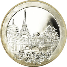 Frankreich, 1-1/2 Euro, France/Japon - Paris/Tokyo, 2008, BE, STGL, Silber