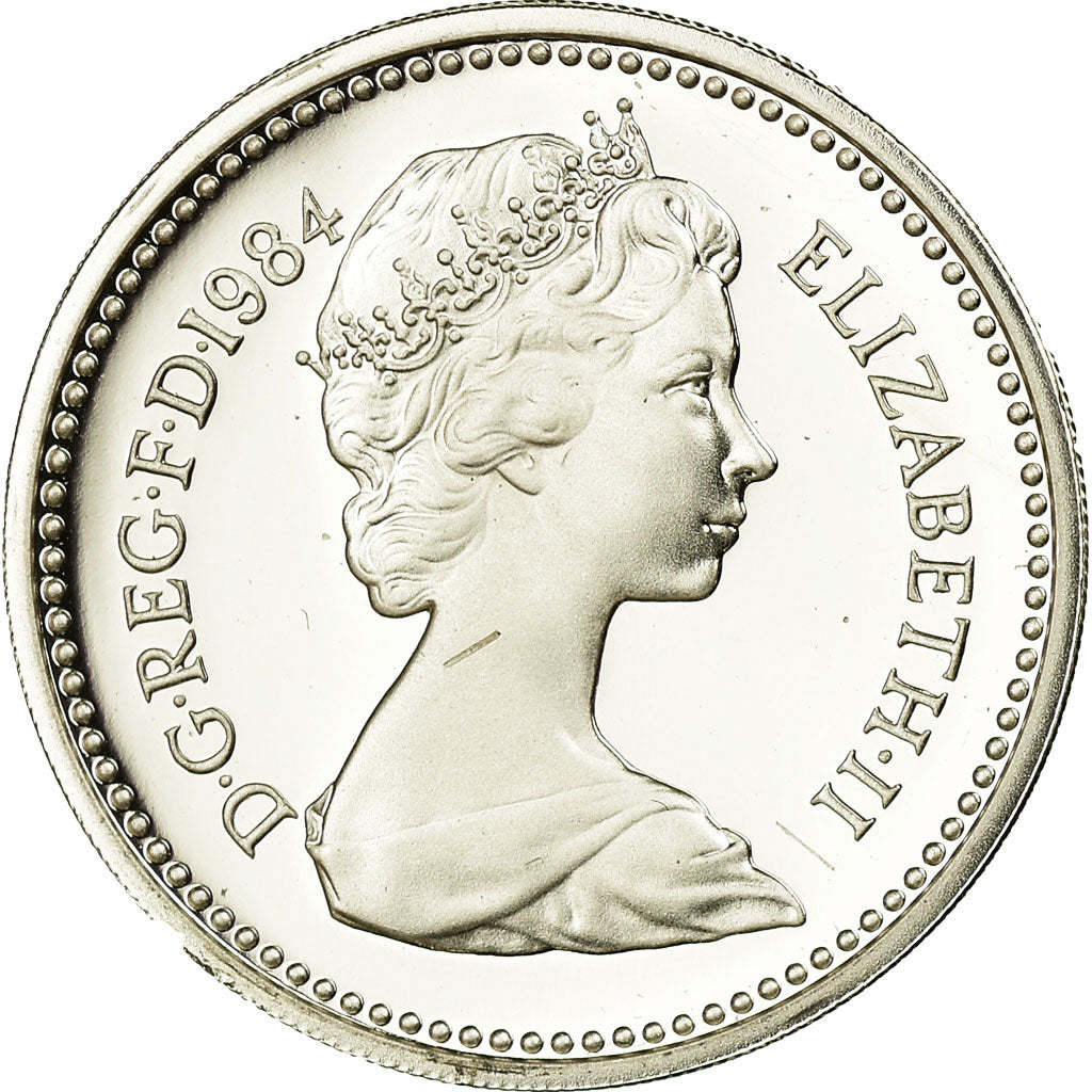 Coin, Great Britain, Elizabeth II, Pound, 1984, Piéfort, MS(65-70), Silver