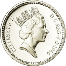 Coin, Great Britain, Elizabeth II, Pound, 1986, Proof, MS(65-70), Silver
