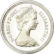 Monnaie, Grande-Bretagne, Elizabeth II, Pound, 1983, Proof, FDC, Argent, KM:933a