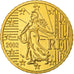 France, 50 Euro Cent, 2002, BE, MS(63), Brass, KM:1287