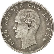 Germany, 2 Mark, 1888, Munich, KM #905, VF(30-35), Silver, 10.91