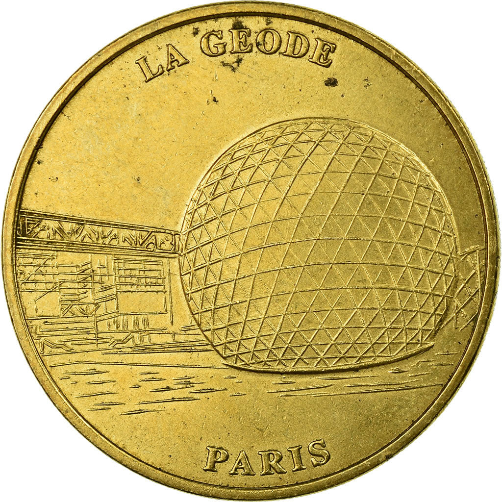 France, Token, Paris - La Géode n° 2, MDP, VF(30-35), Cupro-nickel Aluminium