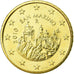 San Marino, 50 Euro Cent, 2010, MS(63), Brass, KM:484