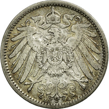 Coin, GERMANY - EMPIRE, Wilhelm II, Mark, 1908, Berlin, EF(40-45), Silver, KM:14