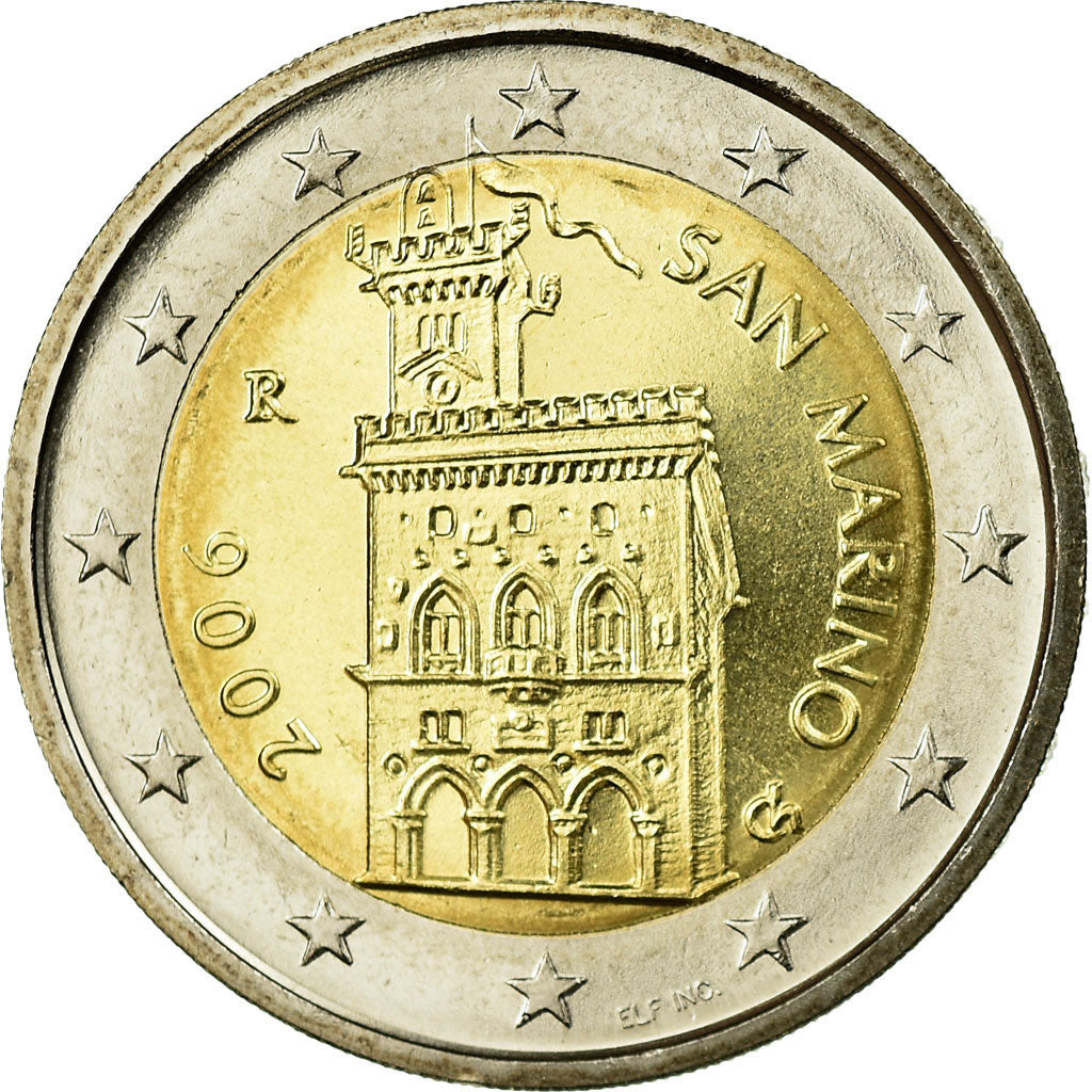 San Marino, 2 Euro, 2006, MS(63), Bi-Metallic