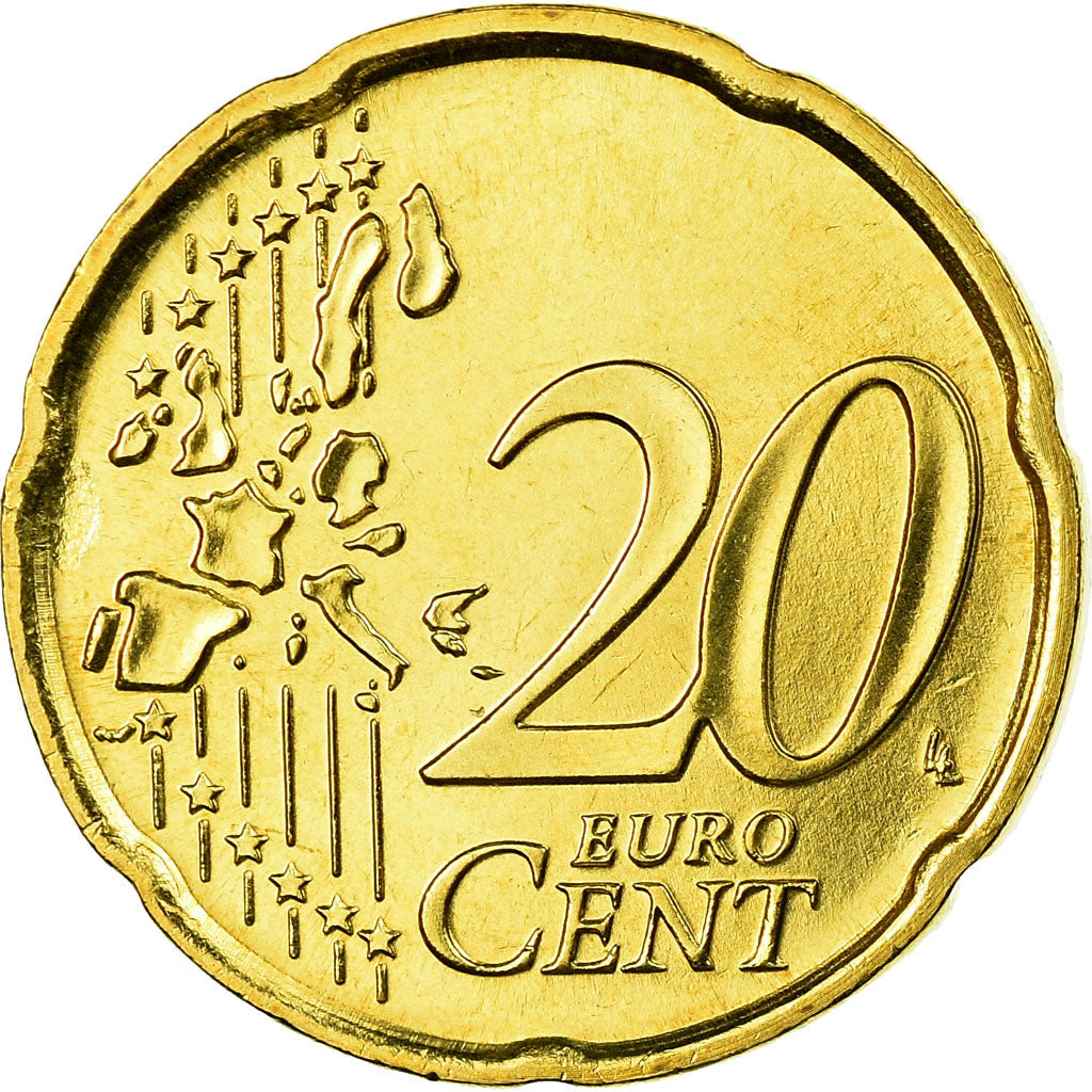 San Marino, 20 Euro Cent, 2006, MS(63), Brass, KM:444