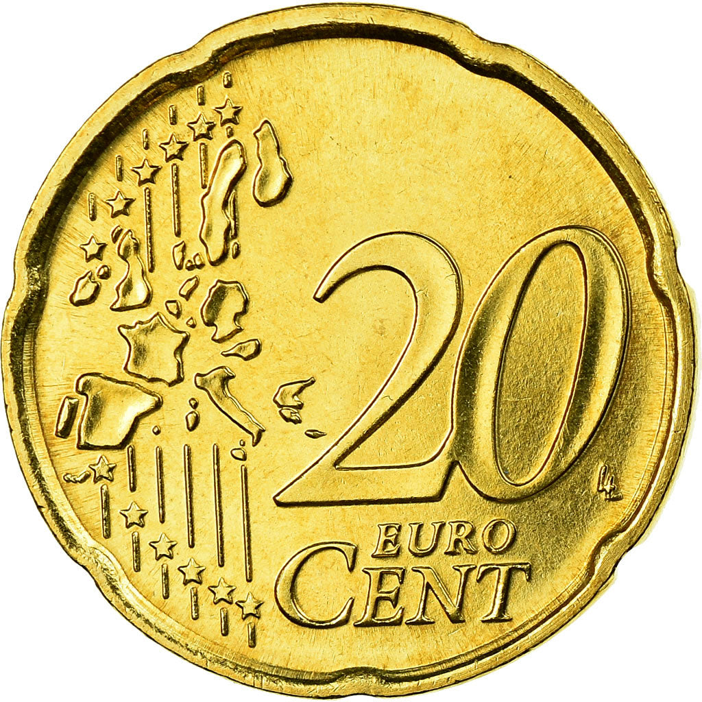 San Marino, 20 Euro Cent, 2006, MS(63), Brass, KM:444