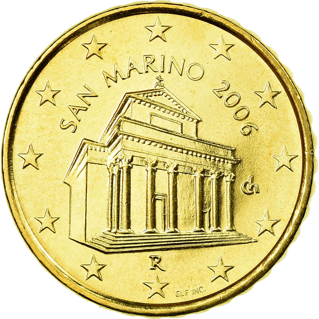 San Marino, 10 Euro Cent, 2006, SPL, Ottone, KM:443