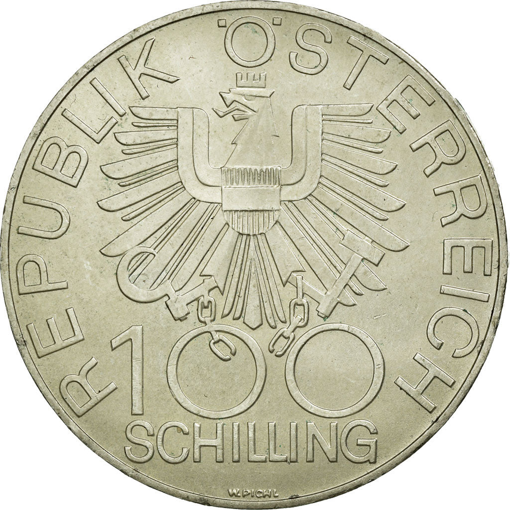Coin, Austria, 100 Schilling, 1979, AU(55-58), Silver, KM:2945