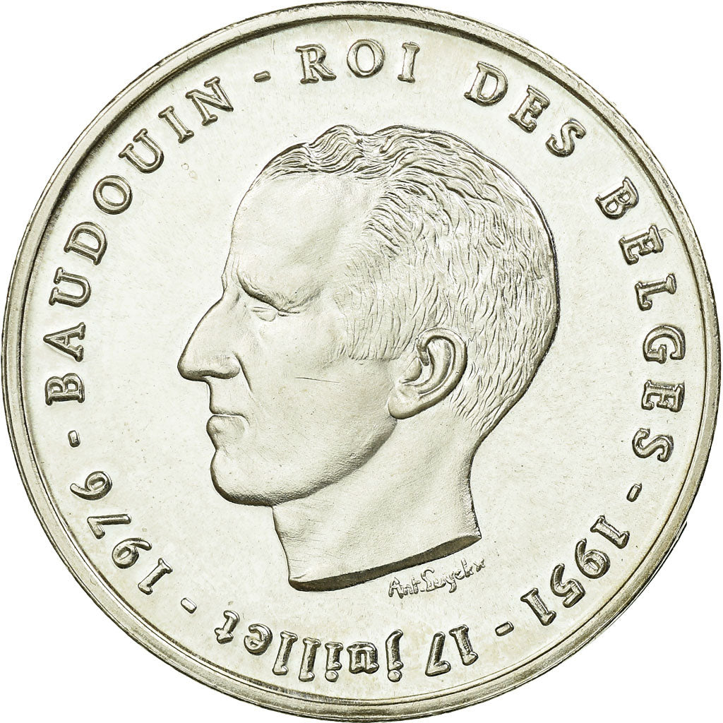 Coin, Belgium, 250 Francs, 250 Frank, 1976, Brussels, AU(55-58), Silver