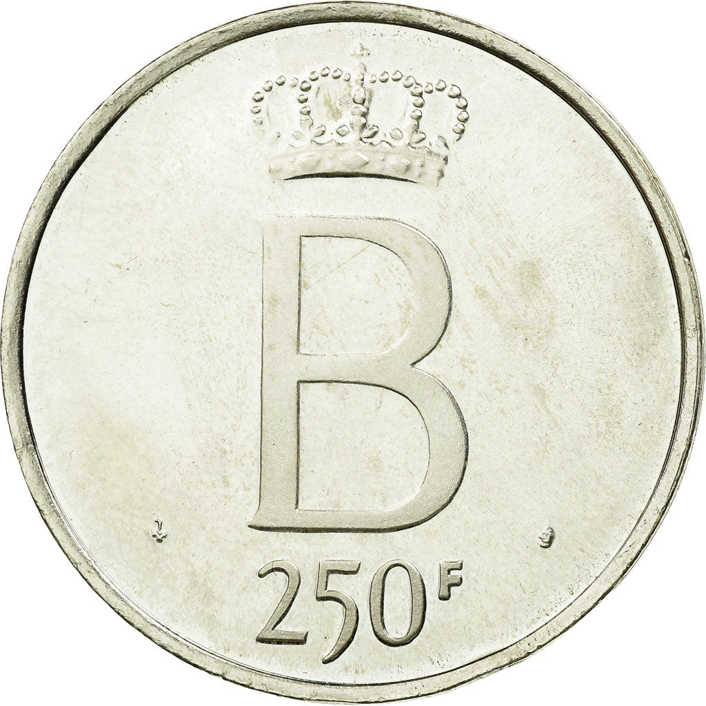 Coin, Belgium, 250 Francs, 250 Frank, 1976, Brussels, AU(55-58), Silver