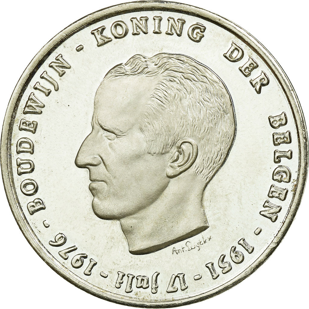 Coin, Belgium, 250 Francs, 250 Frank, 1976, Brussels, AU(55-58), Silver