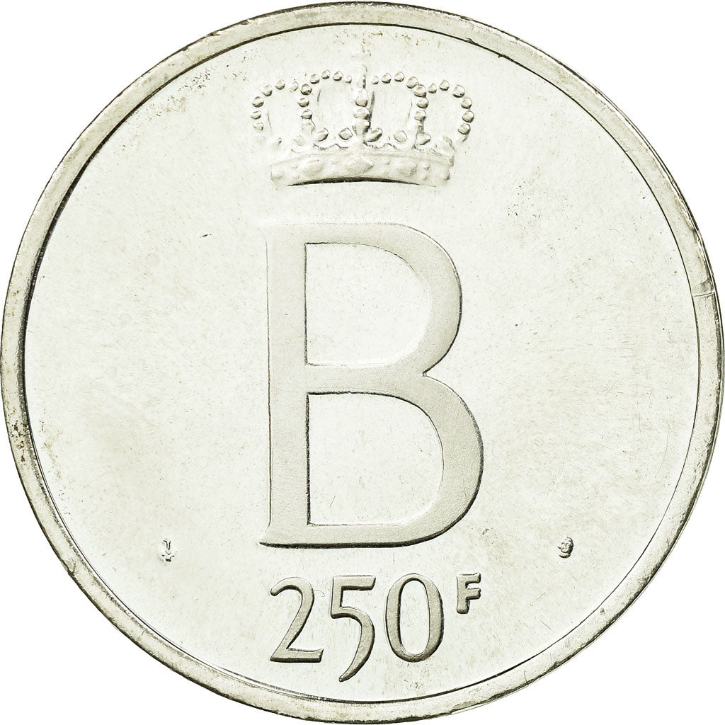 Coin, Belgium, 250 Francs, 250 Frank, 1976, Brussels, AU(55-58), Silver