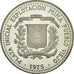 Coin, Dominican Republic, 10 Pesos, 1975, MS(63), Silver, KM:38