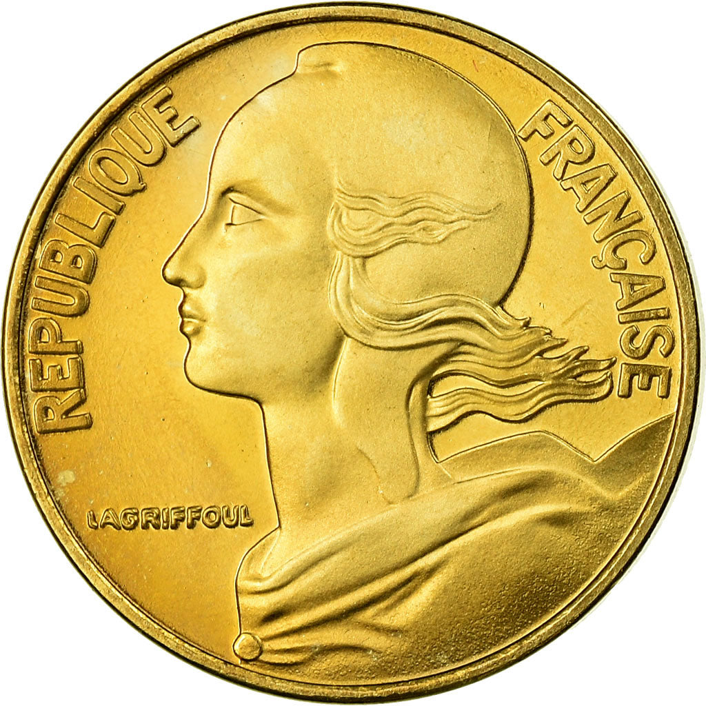 Munten, Frankrijk, Marianne, 10 Centimes, 2000, Paris, BE, FDC, Aluminum-Bronze