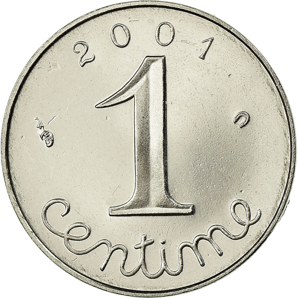Moneta, Francia, Épi, Centime, 2001, Paris, BE, FDC, Acciaio inossidabile