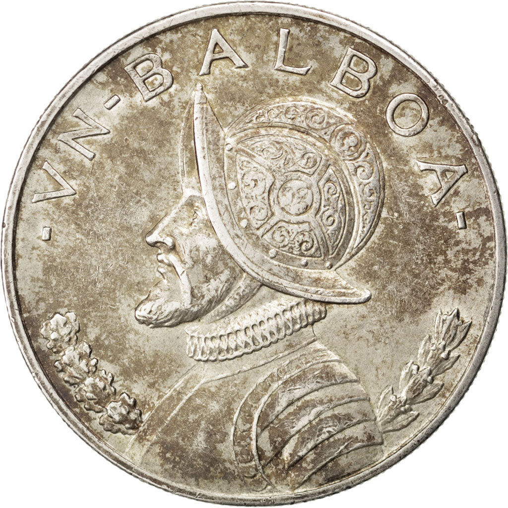 PANAMA, Balboa, 1947, KM #13, EF(40-45), Silver, 38.1, 26.78