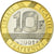 Moeda, França, Génie, 10 Francs, 2001, Paris, BE, MS(65-70), Alumínio-Bronze
