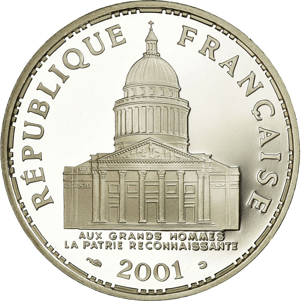 Moneta, Francja, 100 Francs, 2001, BE, MS(65-70), Srebro, Gadoury:898 a