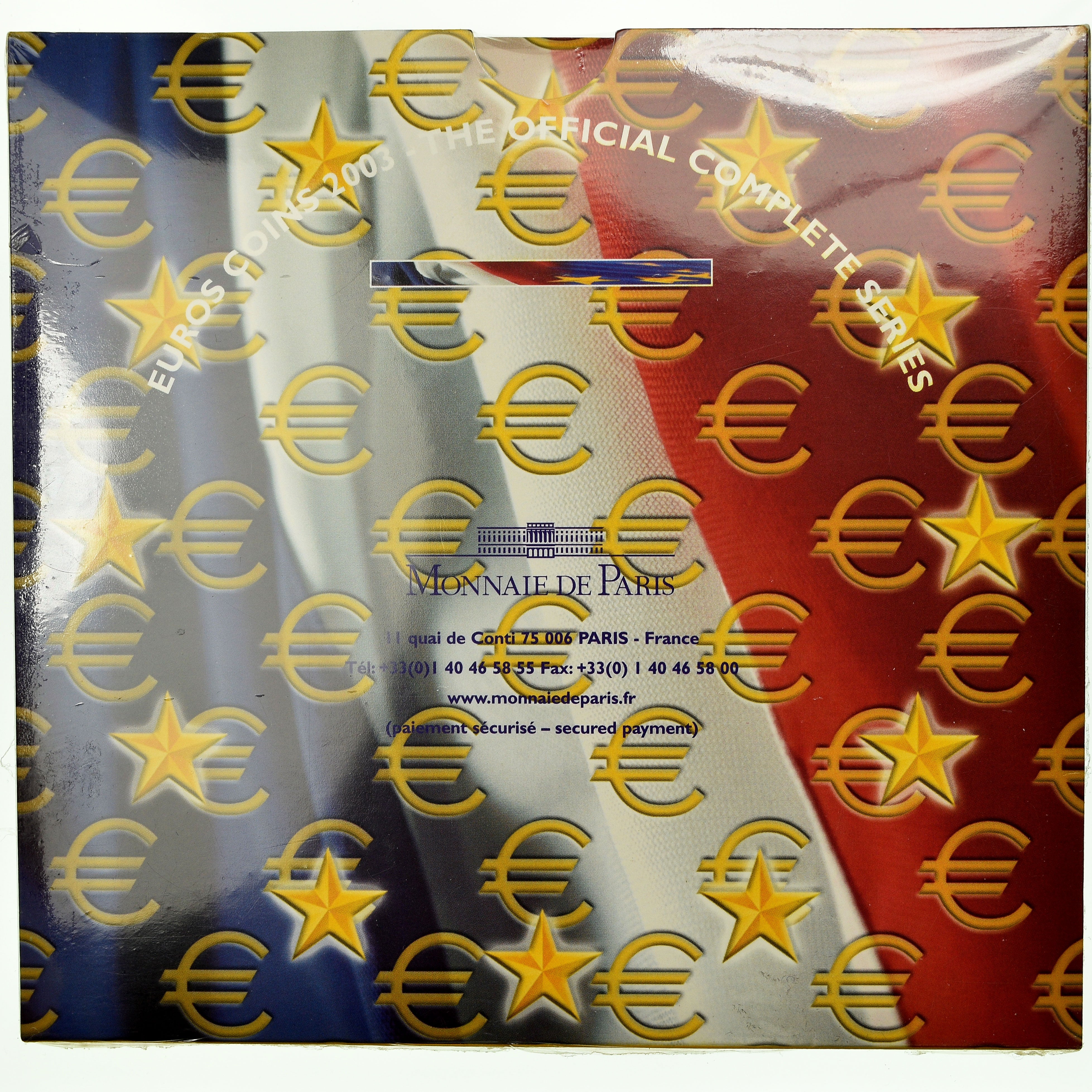 France, 1 Cent to 2 Euro, 2003, MS(65-70)